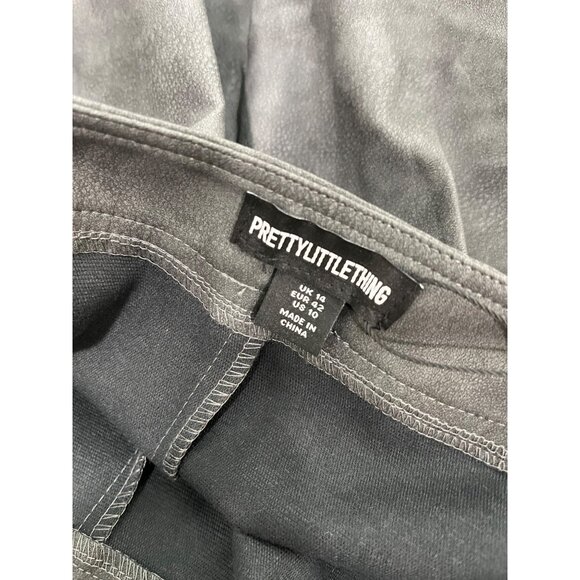 Prettylittlething Women's Pants Size 10 Dark Gray Cargo NWT - Picture 9 of 12